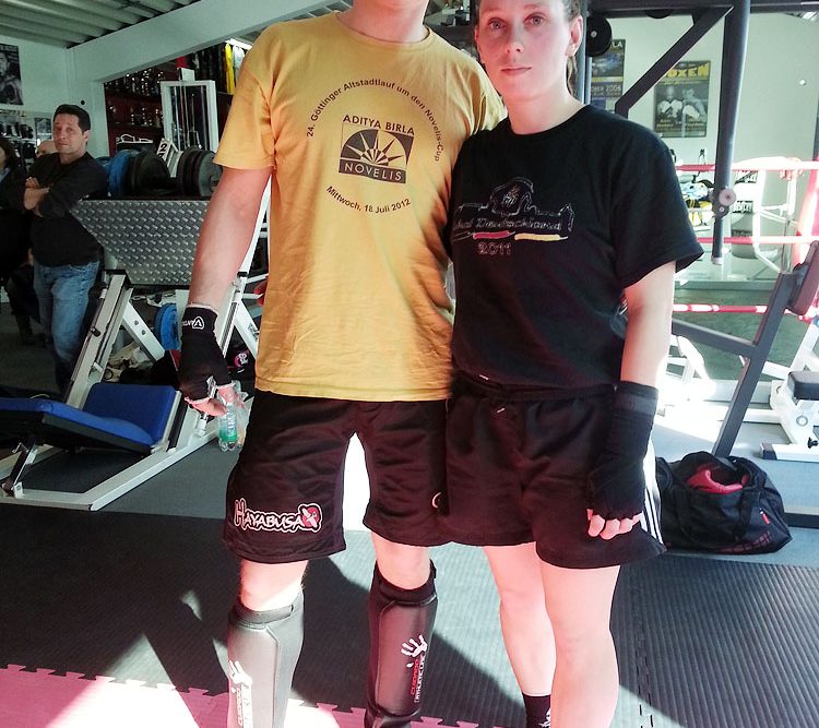 Johannes Schmitz und Stefanie Opola, WKC Trainingslager mit Sparringsturnier 2014