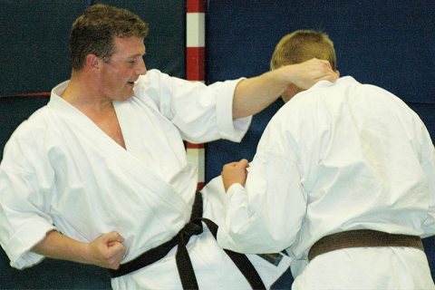 Sven Grote beim Selbstverteidigungs-Training