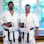 Christoph Reinecke und Sven Grote nach erfolgreicher Prüfung zum 2. Dan